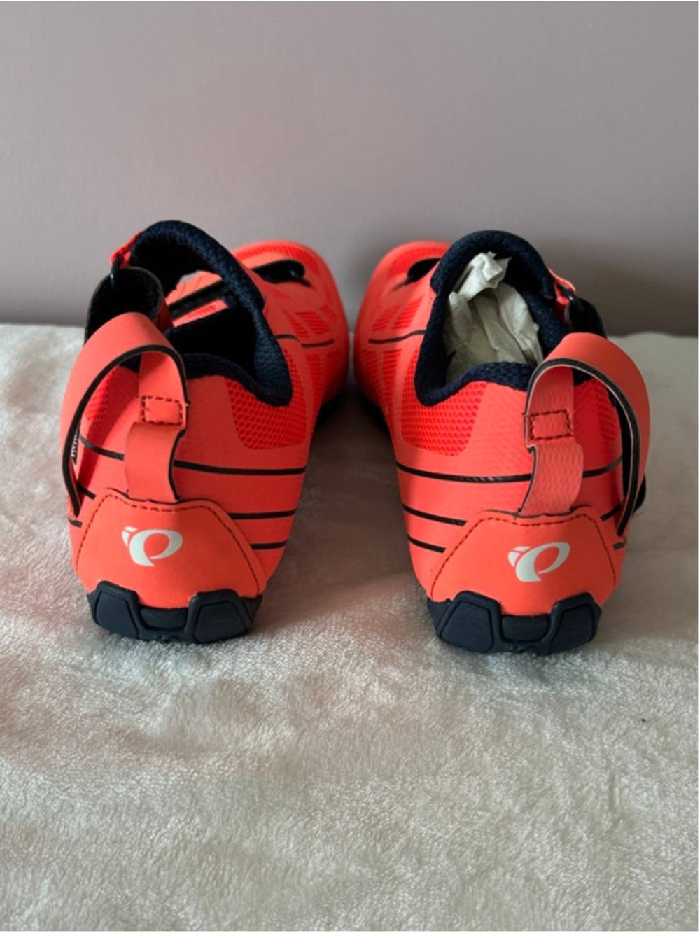 Women's Pearl Izumi W Tri Fly Select V6 Cycling Shoes Orange Black EUR 40 - Picture 4 of 7